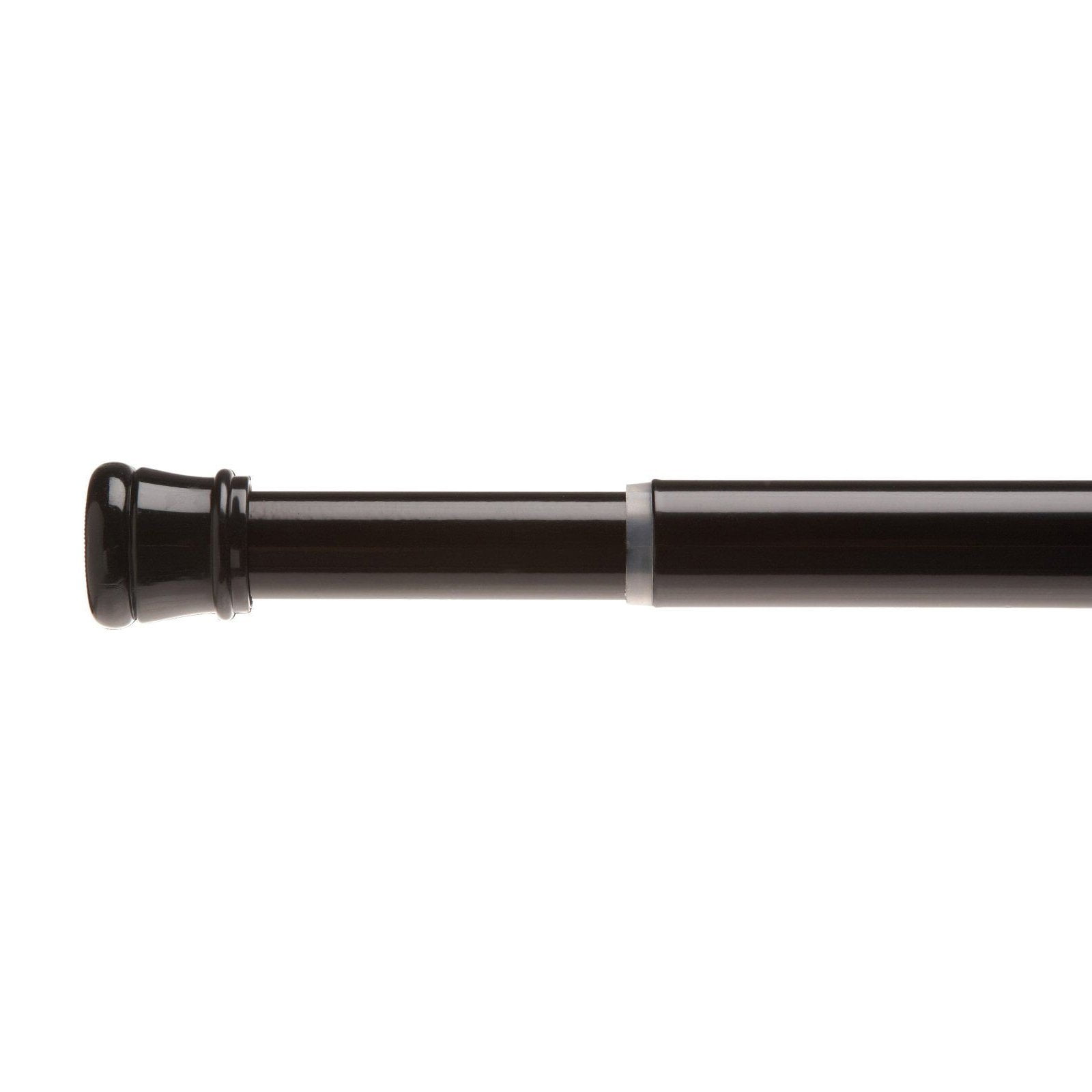 Steel Shower Curtain Tension Rod in Black