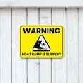 thumbnail image 5 of Classic Framed Plus Warning Boat Ramp Is Slippery Door or Wall Sign | Boats & Yachts Signage -Small, 5 of 8