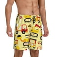 thumbnail image 2 of Naloa Funny Construction Vehicles Men's Short Pajama Pants, Lounge Comfort Shorts with Elasticized Waistband and Side Pockets - 3X-Large, 2 of 9