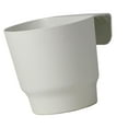 thumbnail image 1 of Almencla Railing Planter Modern Hanging Flower Pot for Farmhouse Outdoor Plants Porch 18cmx13.5cm White, 1 of 8