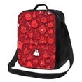 thumbnail image 1 of Balery Playful Red Cartoon Faces Caja de Almuerzo y Bolsa de Almuerzo para Hombres y Mujeres, Bolsa de Almuerzo Reutilizable con Gran Capacidad, Bolsa de Almuerzo Aislada, 1 of 7