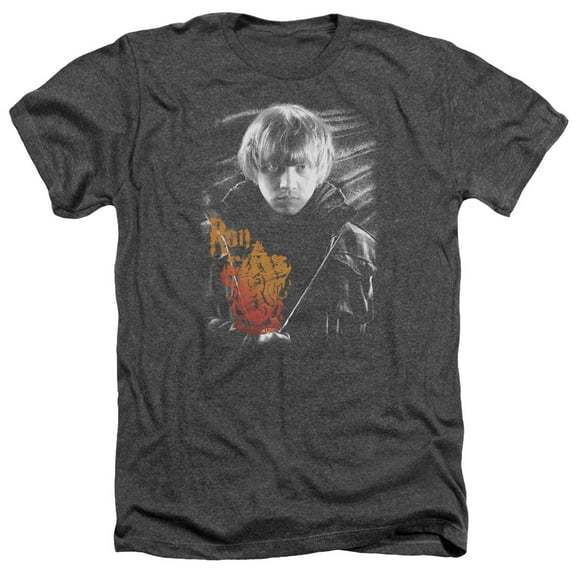 Harry Potter - Ron Portrait - Heather Short Sleeve Shirt - Large