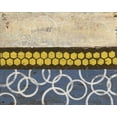 thumbnail image 2 of Avondet, Natalie 18x15 White Modern Wood Framed Museum Art Print Titled - Honey Comb Abstract I, 2 of 4