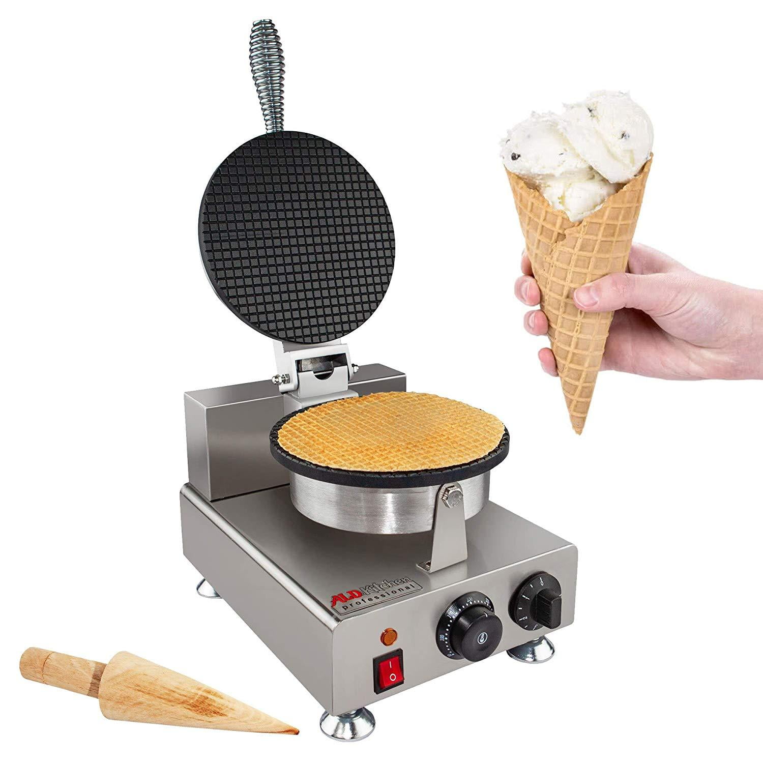 Details about   Brentwood Waffle Cone Maker Sugar Wafer or Waffle Cone w/ Cone Roller & Lights 