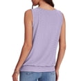 thumbnail image 5 of Women's T-Shirt Basic Cotton-Line Blend Fashionable Trade Clothing High-End Style In Urban Areas Y2k Clothes French Retro Clothes for Woman Poleras Mujer Purple L, 5 of 6