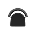 thumbnail image 3 of 861 Artemis 30" Swivel Bar Stool with Pewter Finish and Black Vinyl Seat and Back, 3 of 5