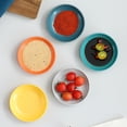 thumbnail image 4 of Djiypn 6 Pack Soy Sauce Dish Plastic Dip Bowl Set, Mini Dip Sauce Bowl Set, 4" Mini Soy Sauce Plate, Small Dipping Sauce Cups for Ketchup Sauce Plate, Soybean, BBQ, Party, Green, 4 of 8