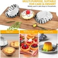 thumbnail image 4 of Bxaolu 60Pcs Mini Tart Pans Egg Tart Mold, 2.75" Aluminium Mini Pie Tins Reusable Tart Pans for Baking, Kitchen Accessories, 4 of 9