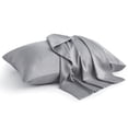thumbnail image 1 of Bedelite Juego De 2 Fundas De Almohada Tamaño King De Rayón Derivado De Bambú, Fundas De Almohada Refrescantes Para Personas Que Duermen Calientes Y Sudores Nocturnos, Fundas De Almohada Suaves Y Tran, 1 of 1