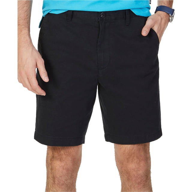 Nautica Mens Deck Casual Chino Shorts, Negro, 32 Nautica chino