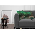thumbnail image 3 of Ambesonne Landscape Throw Pillow Cover 2 Pack, Snowy Frozen Road, 24", Jade Green Brown White, 3 of 7