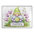 thumbnail image 4 of Ryvnso Gnome Tulip Flower Area Rug Floor Mats Non-Slip Home Carpet 63 x 48 inch, 4 of 7