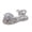 Silver, variant on Owordtank Girls Sandals Closed Toe Breathable Princess Non Slip Flat Summer Lightweight Comfortable Dress Sandals