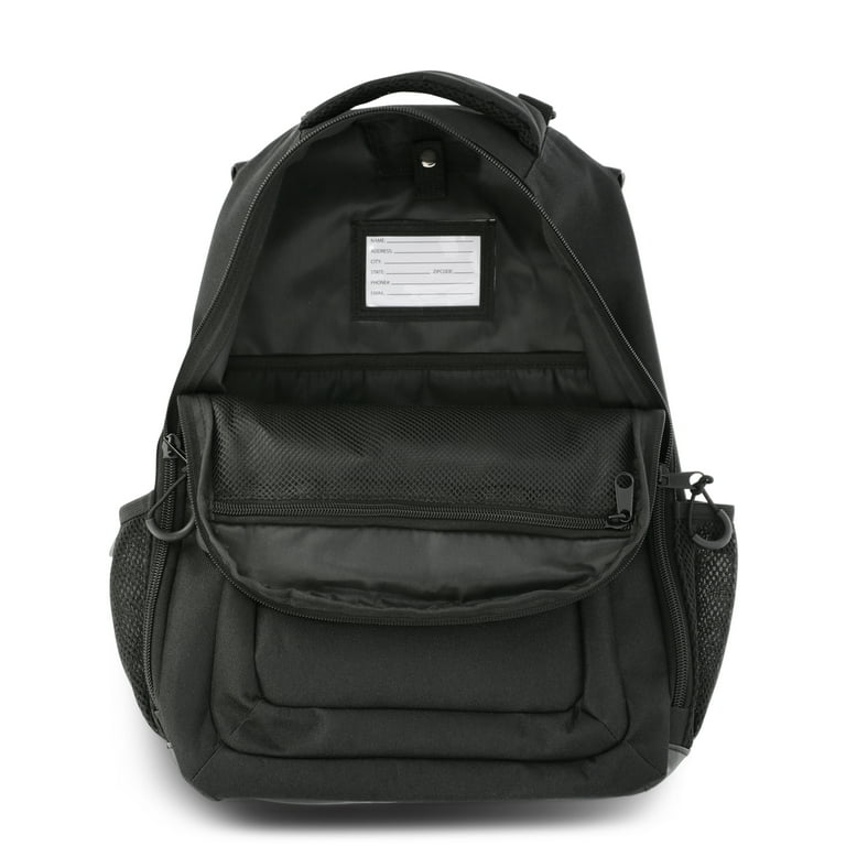 Wonder Nation Kids Unisex Adaptive 17" Backpack, Black - Walmart.com