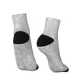 thumbnail image 4 of Bingfone Silver Glitter Design Patterned Men'S Women'S Casual Cotton Socks, 4 of 9