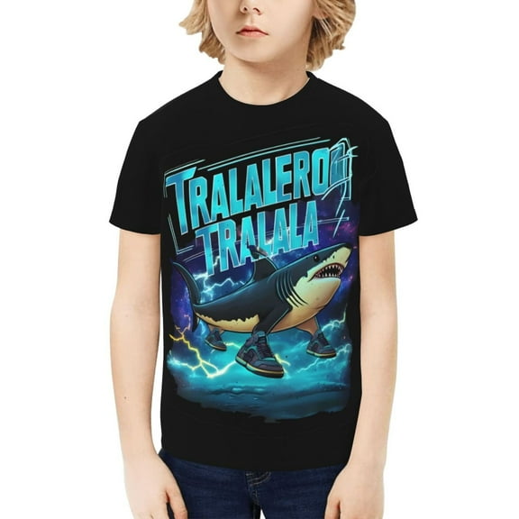 Italian Brainrot Kids T-Shirt 3d Printed Graphic T-Shirts Boys And Girls Short Sleeve Shirts For Youth Kids X-Small