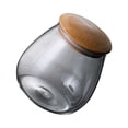 thumbnail image 4 of Injueey Tarro de almacenamiento de galletas de hierbas con forma de hongo para el hogar, lata de vidrio para granos de café con tapa de Almacenamiento y organización del hogar, 4 of 6