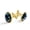 Color 2, variant on Men's Classic Stainless Steel, Galaxy Alien Stands Earth Cufflinks Business Wedding Shirts, Golden