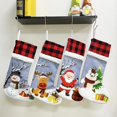 thumbnail image 1 of Jinsinto 4PCS Christmas Stockings, Large Personalized Cable Knitted Xmas Hanging Stocking Decorations, 1 of 5