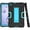 Black/Teal, variant on For Samsung Galaxy Tab A 8.4 2020 / T307 Dual layer Shockproof Heavy Duty Kickstand Tablet Hard Case Cover Black/Black