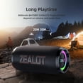 thumbnail image 4 of Altavoz Bluetooth ZEALOT S76 50W con luz LED inalámbrica, 4 of 8