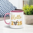 thumbnail image 4 of Hello 2025 Pitbull Celebrates Happy New Year Firework Balloon 11oz Accent Two-tone Mug Terrier Dog Lover Coffee Tea Cup - 02024, 4 of 5