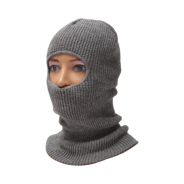 Máscara Facial Completa Acrílica de Un Solo Agujero Cálida, a Prueba de Viento Gris Profundo 1 Pcs
