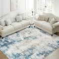 thumbnail image 5 of Wondo Modern Abstract Area Rugs 6x9, Large Washable Rugs for Living Room Soft Rugs for Bedroom, Light Bblue, 5 of 8