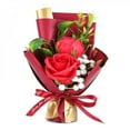 thumbnail image 2 of [Big Clear!]A bouquet of Wrapped Soap Roses with LED Fairy light String In Glass Dome Valentine‘s Day Thanksgiving Mother‘s Day Christmas Girl Birthday Gift, 2 of 5