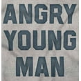 thumbnail image 2 of Angry Young Man Funny Teen Adolescent Men's Crewneck Sweatshirt Brisco Brands M, 2 of 6