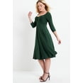 thumbnail image 5 of June & Vie Women's Plus Size Sweetheart Swing Dress, 5 of 6