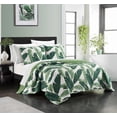 thumbnail image 2 of Chic Home Astra 7 Piece Floral Quilt Set, Twin, Black, 2 of 5