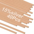 thumbnail image 2 of 40 piezas varillas para soldadura fuerte varillas para soldar, soldadura plata al 15 % Bcup-5, varillas para soldar, varilla de soldadura de fósforo de aleación 25,4 x 1,2 x 0,3 cm, 2 of 5