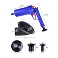 thumbnail image 3 of Desatascador De Fregadero Manual Air Power Closestool Dredger Extended Push Rod Limpiador de tuberías para baño Cocina Likrtyny Libre de BPA, 3 of 9
