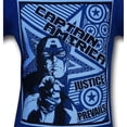 thumbnail image 2 of Captain America (Marvel) Mens T-Shirt -Justice Prevails Poster Style Image (Medium), 2 of 2