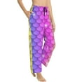 thumbnail image 2 of Uemuo Rainbow Scales2 Pattern Women's Wide Leg Palazzo Lounge Pants with Pockets Light Weight Loose Comfy Casual Pajama Pants-, 2 of 9