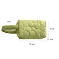 thumbnail image 2 of Autumn Winter Handbag  Ins Fresh Quilted Flower Pattern Clutch Bag  Mini Wallet Zipper Bag for Organizer Storage (White), 2 of 8