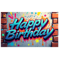 thumbnail image 6 of LUUFILx Colorful Happy Birthday Party Backdrop Trucks Themed Background Decorations Kids Celebration Photography Props Banner Party Supplies Event Decor, 6 of 9