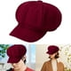 thumbnail image 1 of Bsvklp Boina Sombrero Otoño Invierno Vintage Unisex para Exteriores (Rojo Vino), 1 of 9