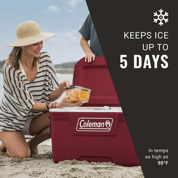 Coleman 70-Quart Hard Ice Chest Cooler, Mahogany - Walmart.ca