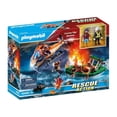 thumbnail image 1 of Coastal Fire Mission Playmobil Rescue Action 55 Piezas, 1 of 4