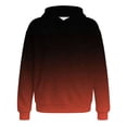 thumbnail image 2 of Bysome Boys Hoodies Gradient Long Sleeve Hooded Shirts Autumn Warm Boys Sweatshirts Size 4-5 Years Red, 2 of 4