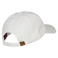 thumbnail image 4 of Oakland Embroidered Washed Buckled Cap - White OSFM, 4 of 5
