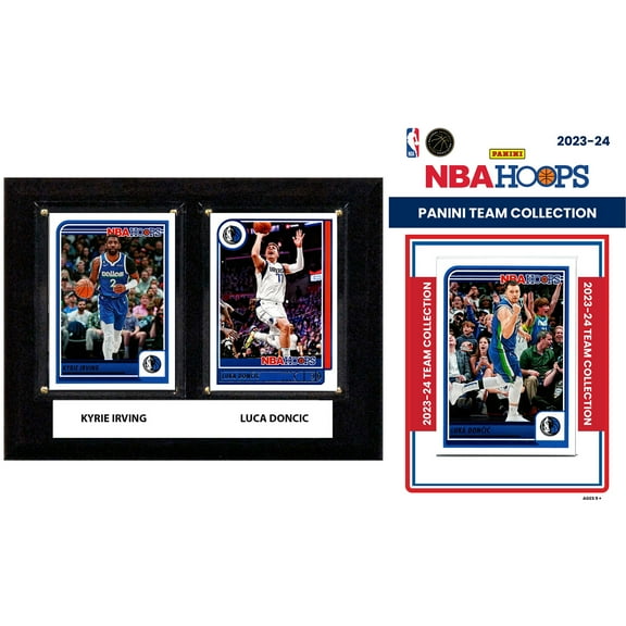 Dallas Mavericks 6" x 8" Player Plaque & 2023-24 Team Trading Card Set
