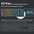 thumbnail image 2 of Teclado mecánico inalámbrico para juegos DIERYA DK63 60%, 2 of 7