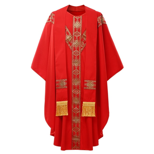 BLESSUME Robe de Prière Père Célèbre Chasuble Catholique Église