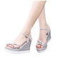 thumbnail image 4 of Zapatos de mujer de verano Boca de pescado Tacón de cuña medio Sandalias de mujer con hebilla de metal Wmkox8yii  nm9516, 4 of 4