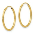 thumbnail image 2 of 14k Madi K Endless Hoop Earrings in 14k Yellow Gold, 2 of 3