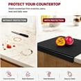 thumbnail image 5 of Large Acrylic Cutting Board with Lip, 25x20cm Chopping Board and Countertop Protector for Kitchen and Home Use, 5 of 8