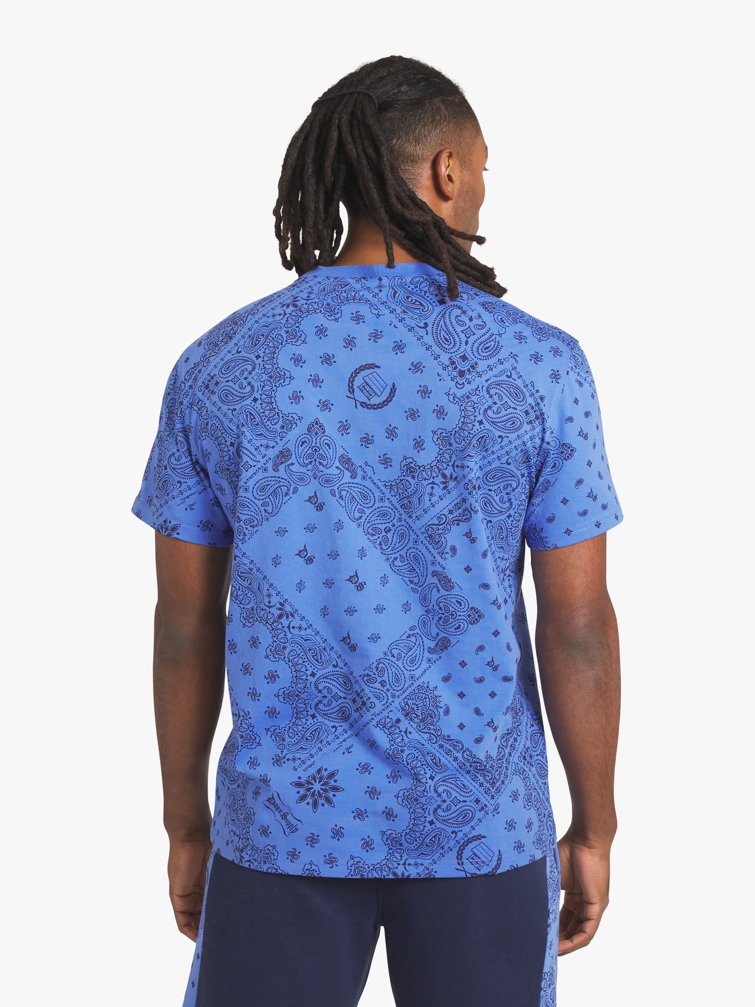 Dogg Supply by Snoop Dogg All-Gender Men's and Women's Bandana Print Short Sleeve Tee, Sizes XS-3XL